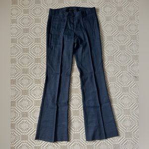 Theory Fionne Blue Linen Dress Pants Size 0